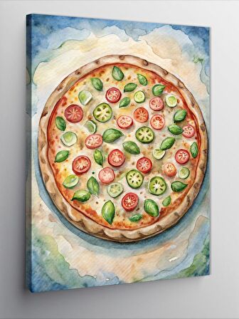 Kanvas Tablo Pizza Temalı