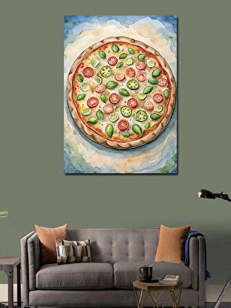 Kanvas Tablo Pizza Temalı