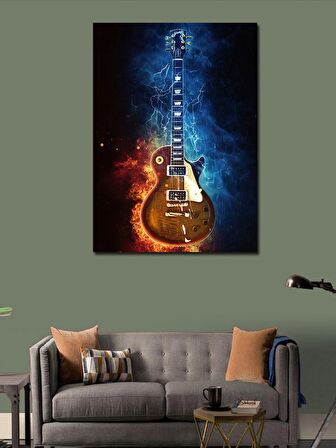 Kanvas Tablo Gibson Gitar