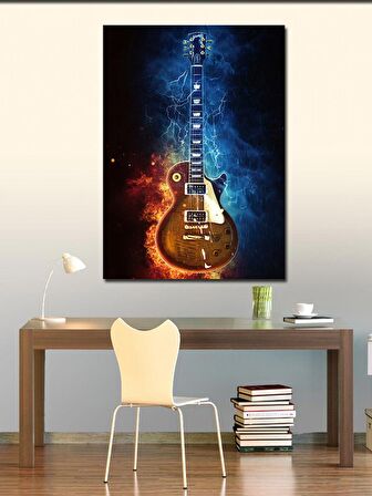 Kanvas Tablo Gibson Gitar