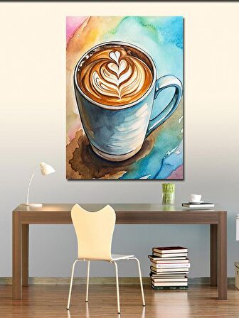 Kanvas Tablo Kahve Coffe Art