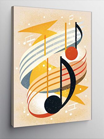 Kanvas Tablo Müzik Notaları