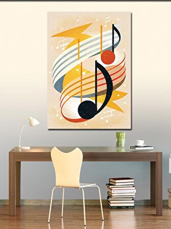 Kanvas Tablo Müzik Notaları