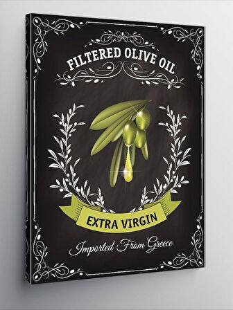 Kanvas Tablo Sızma Zeytin Yağı Afişi