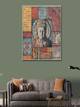 Kanvas Tablo Buda Heykeli