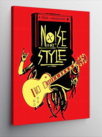 Kanvas Tablo Oyuncak Ayı Ve Gitar