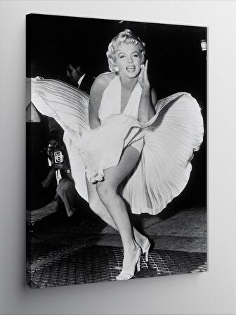 Kanvas Tablo Marilyn Monroe Siyah Beyaz