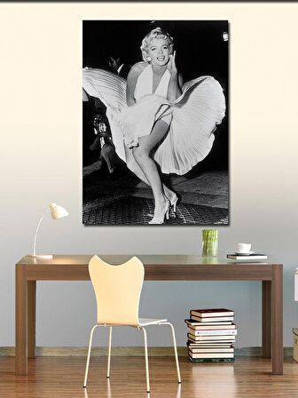 Kanvas Tablo Marilyn Monroe Siyah Beyaz