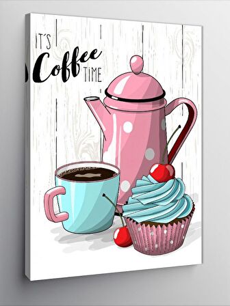 Kanvas Tablo Kahve Ve Cupcake