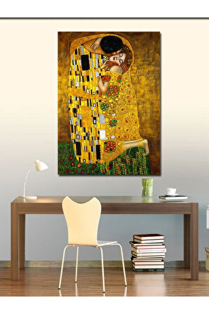 Kanvas Tablo Gustav Klimt The Kiss Öpücük
