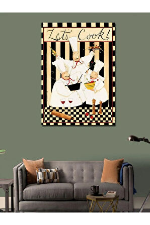 Kanvas Tablo Aşçılar Mutfak Temalı
