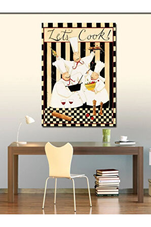 Kanvas Tablo Aşçılar Mutfak Temalı