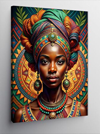 Kanvas Tablo Afrikalı Kadın