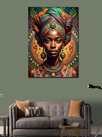 Kanvas Tablo Afrikalı Kadın