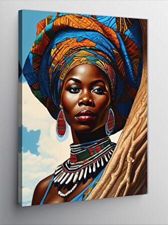 Kanvas Tablo Afrikalı Kadın