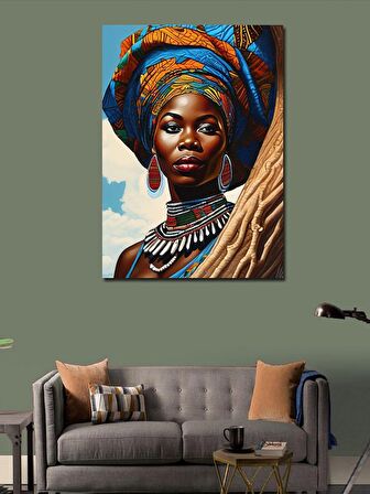Kanvas Tablo Afrikalı Kadın