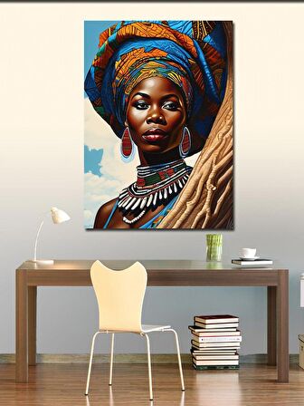 Kanvas Tablo Afrikalı Kadın