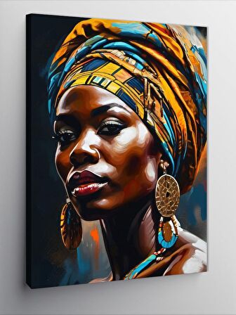 Kanvas Tablo Afrikalı Kadın