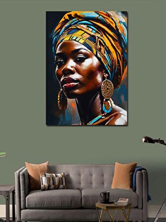 Kanvas Tablo Afrikalı Kadın