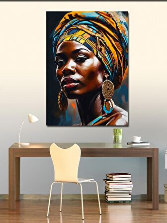 Kanvas Tablo Afrikalı Kadın