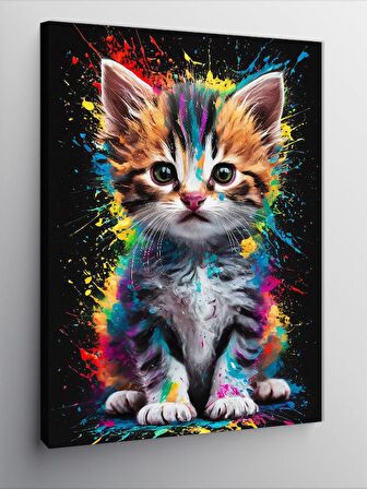 Kanvas Tablo Sevimli Kedi