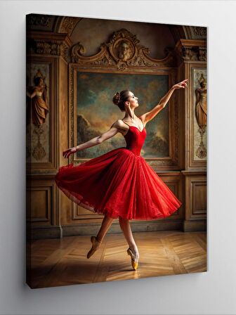Kanvas Tablo Balerin Kadın