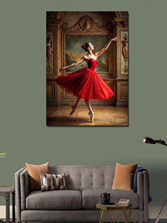 Kanvas Tablo Balerin Kadın