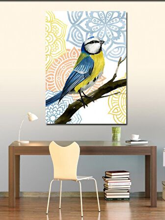 Kanvas Tablo Daldaki Serçe