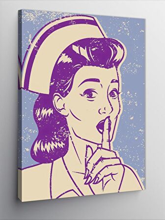 Kanvas Tablo Pin Up Hemşire