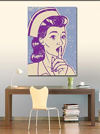 Kanvas Tablo Pin Up Hemşire