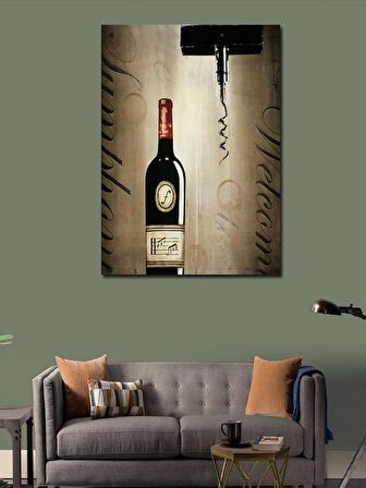 Kanvas Tablo Kırmızı Şarap