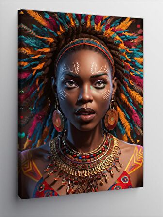Kanvas Tablo Afrikalı Kadın