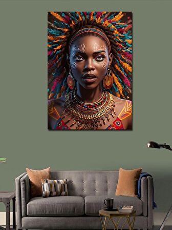 Kanvas Tablo Afrikalı Kadın