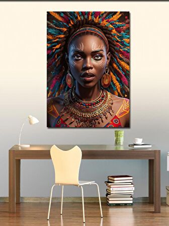 Kanvas Tablo Afrikalı Kadın