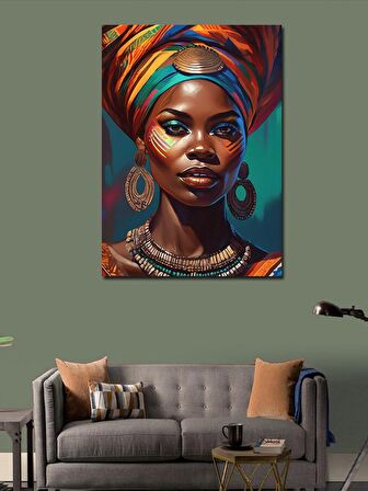 Kanvas Tablo Afrikalı Kadın