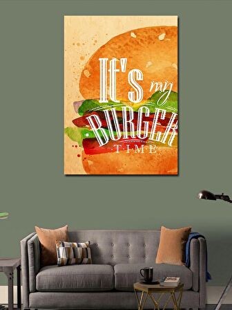 Kanvas Tablo Hamburger Zamanı