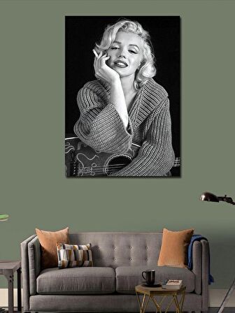 Kanvas Tablo Marilyn Monroe Ve Gitar