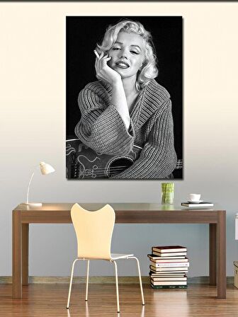 Kanvas Tablo Marilyn Monroe Ve Gitar