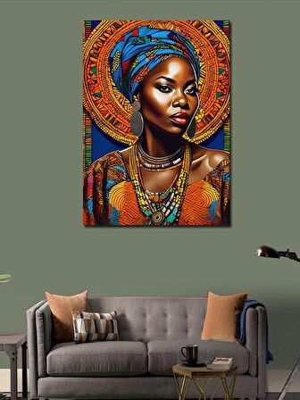 Kanvas Tablo Afrikalı Kadın