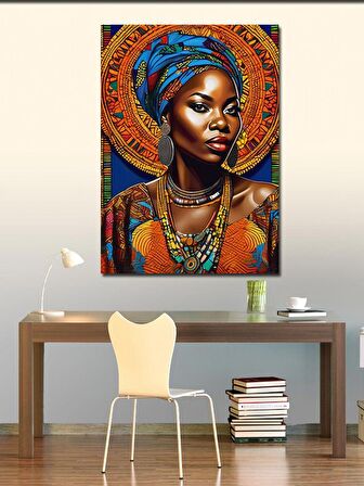 Kanvas Tablo Afrikalı Kadın