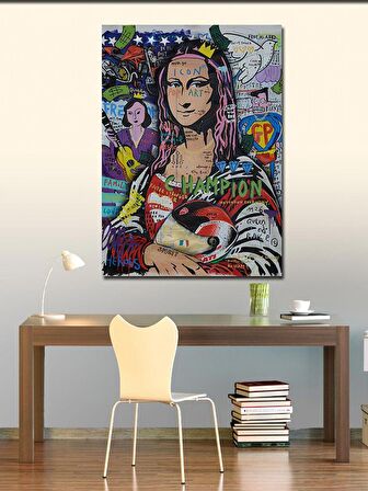 Kanvas Tablo Mona Lisa Pop Art