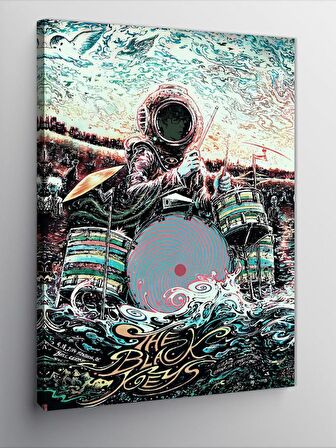 Kanvas Tablo Davulcu Astronot