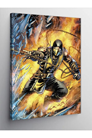 Kanvas Tablo Mortal Kombat Scorpion