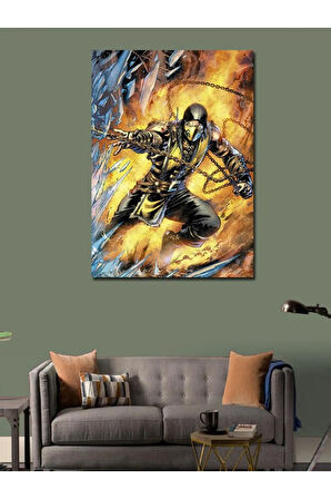 Kanvas Tablo Mortal Kombat Scorpion