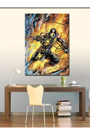 Kanvas Tablo Mortal Kombat Scorpion