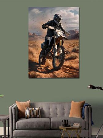 Kanvas Tablo Cross Yapan Motorcu
