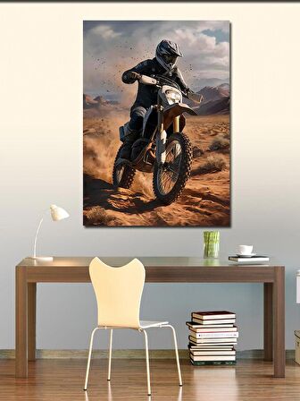 Kanvas Tablo Cross Yapan Motorcu