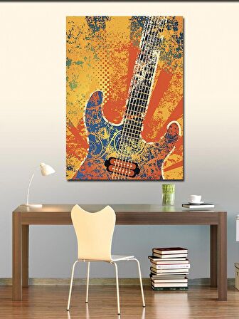 Kanvas Tablo Elektro Gitar
