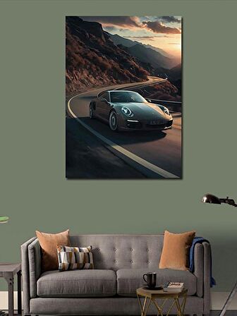 Kanvas Tablo Spor Araba