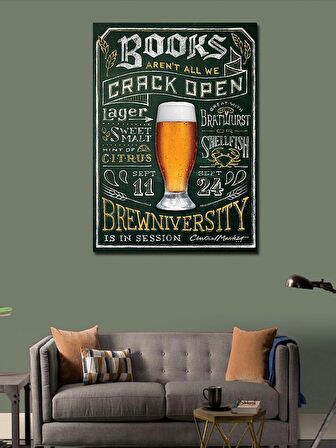 Kanvas Tablo Bira Temalı